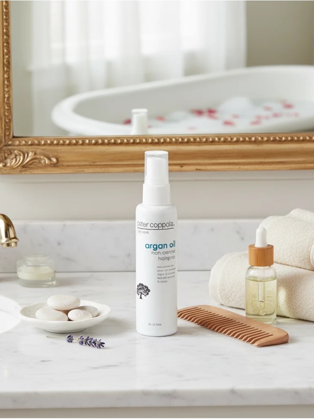 Peter Coppola Argan Oil Non Aerosol Hairspray | Alcohol-Free Flexible Hold + Hum